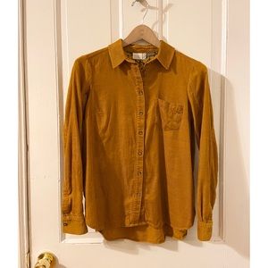 Anthropologie Corduroy Button Down Shirt